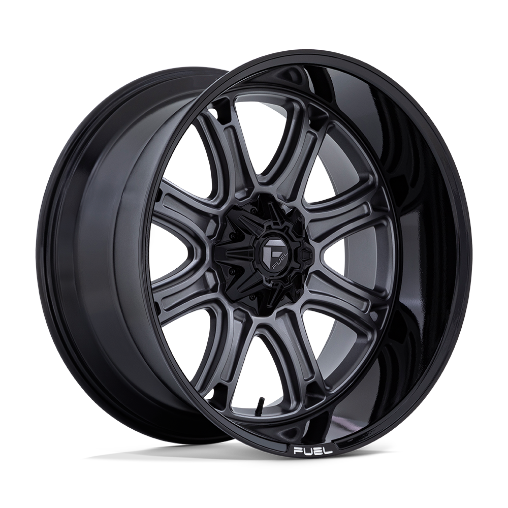 Fuel Wheels D853 24X12 8X6.5 MGNMTL BLKLP 44MM TireWheelExperts