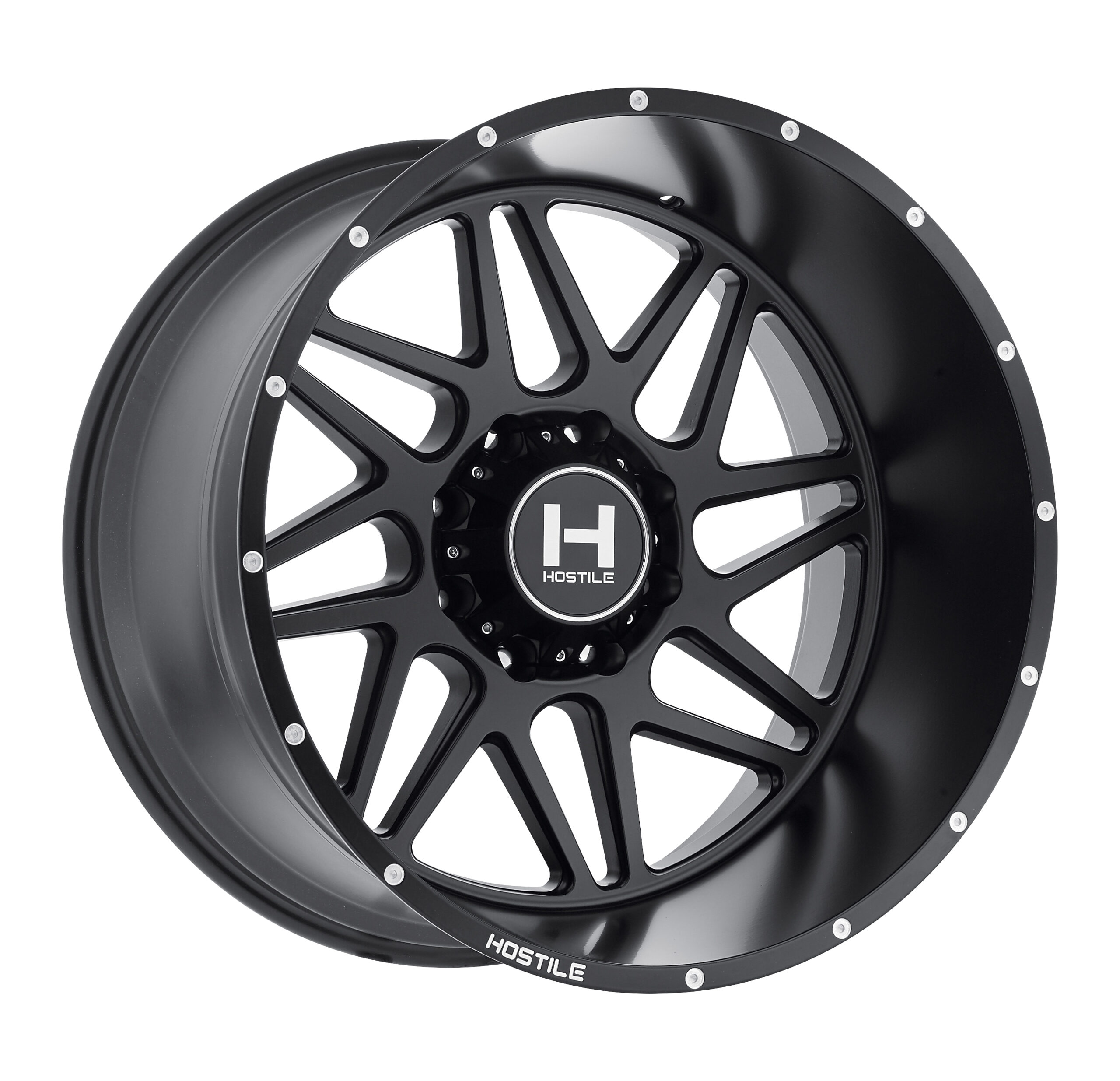 Hostile Wheels Dually Inner 22x8 115mm 8x210 Gray TireWheelExperts