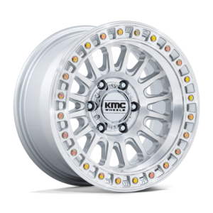 KMC KM552 IMS 18x9 0 Gloss Silver W/ Machined Face