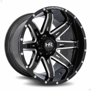 Hardrock H500 Affliction XPosed 22x12 -44 8x180 Gloss Black Milled